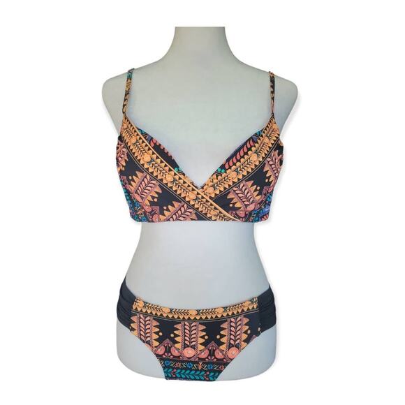 Seafolly Boho Bikini Women’s Multicolor Two‎ Piece Swimsuit Australia - Picture 1 of 15